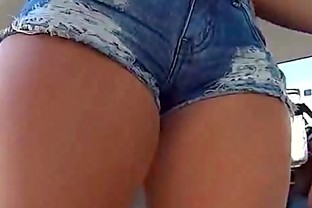 Brazilian in shorts Threesome