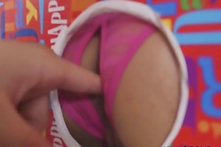 Surprise gloryhole bj and ass fingering