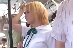 blonde girl fucked on bus