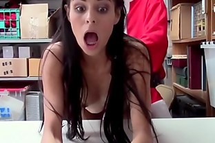 Skinny Brunette Teen Katya Rodriguez Caught Stealing And Fucked Hard