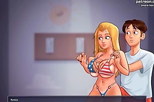 Hot blonde teen fantastic boobs massage l My sexiest gameplay moments l Summertime Saga[] l Part #14