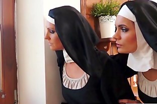 Crazy porn with catholic nuns and monster! 15 min
