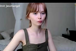 Cute innocent teen teasing in webcam 32 min