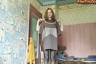 Big ass in Pantyhose Tied at Park