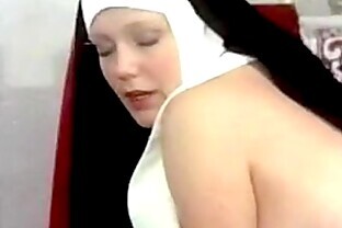 Lactating Nun with Vibrator