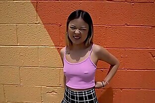 Asian Tight doing Fake tits