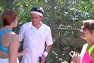 Horny Best Friends Fuck Their Tennis Coach -  8 min