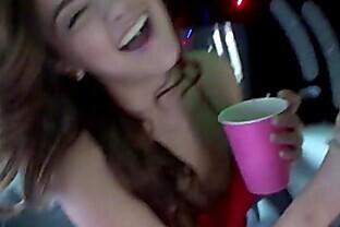 Sexy amateur fucking in party bus POV 8 min