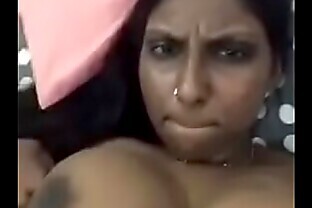 indian Pregnant doing Cum on clothes
