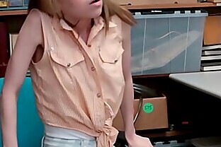 Crazy teen caught shoplifting and fucked by security 8 min