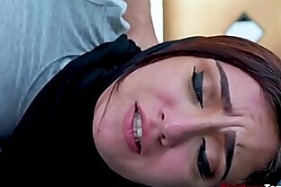 Middle eastern babe roughed up by a thick cock 8 min