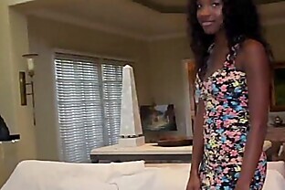 Ebony teen jizz sprayed