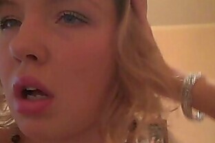 Blonde loves masturbating while in the library