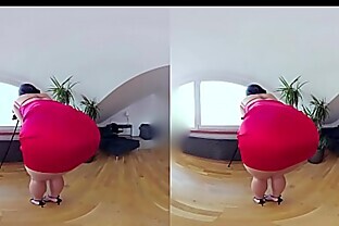 Czech VR 345 - Hot Slut in Tight Red Dress Riding Cock