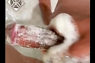 Soapy penis