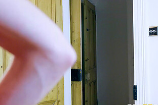 Blonde milf with big naturals, insane home porn with a young lad