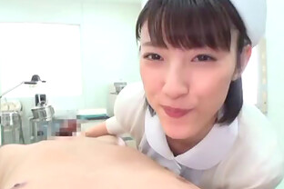 Japanese nurse gives patient a good blowjob