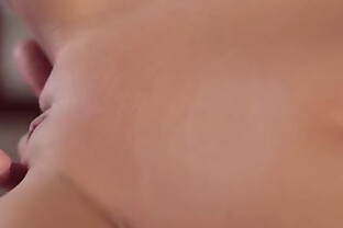 Beautiful girl masturbates her shaved pussy