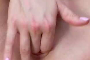 Blonde teen fucked by a pink dildo