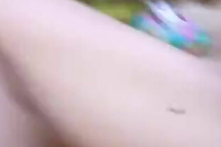Redhead with hairy pussy fucks a pink dildo