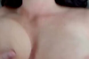 Curvy brunette fucks in pov and loves it