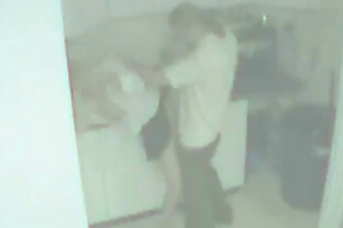 Couple fucking in the kitchen
