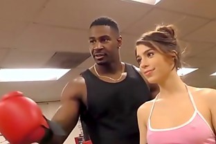 Lovers doing boxing Exam