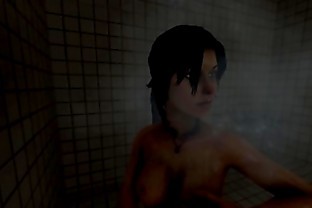 Lara Croft Shower.