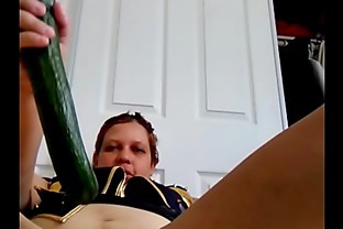Danyza and a Big cucumber