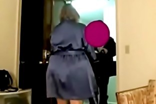 Pink Housewife with Condom at Halloween