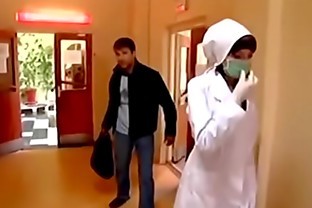 female killer dressed as a nurse