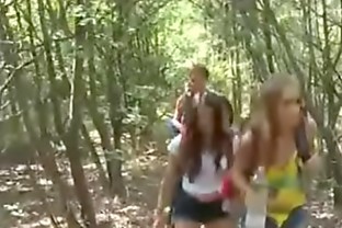 Brazilian Hitchhiker with Baseball bat forest