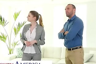 Naughty America -Bunny Colby knows how to sell a house by fucking the customer