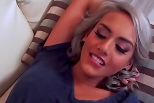 Tan lines Pornstar with Chain Bed