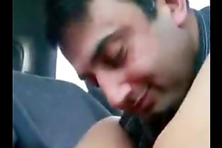 Pakistani in Yoga pants Kissing at Bus